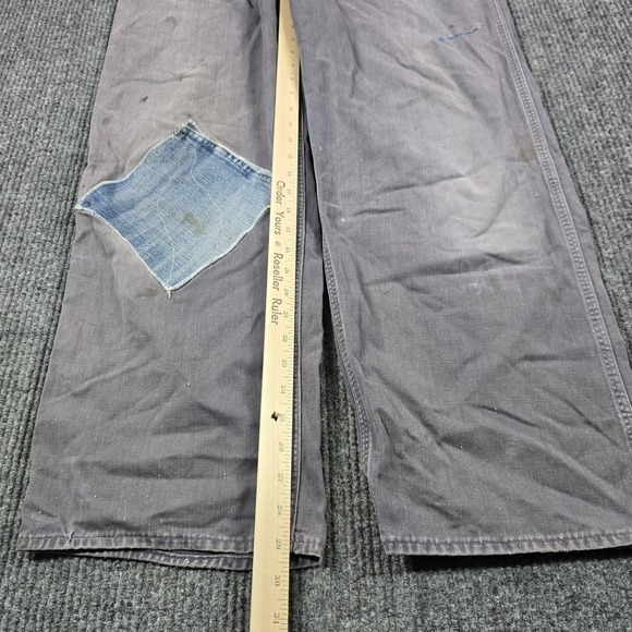 Vintage Penneys Big Mac Coveralls Mens 40L Gray Sanforized Herringbone Twill 50s - Picture 11 of 16